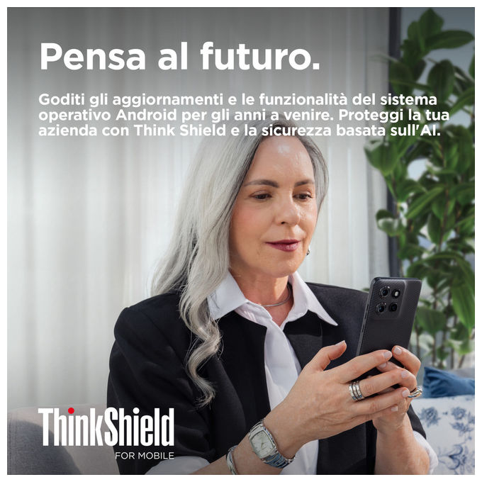 Motorola PB5W0001SE ThinkPhone25 Smartphone 5G 6.36'' 8 GB RAM 256 GB Android 14 Doppia SIM NFC IP68 colore Nero