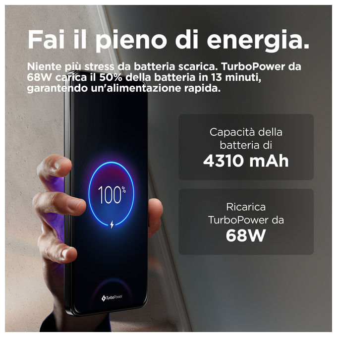 Motorola PB5W0001SE ThinkPhone25 Smartphone 5G 6.36'' 8 GB RAM 256 GB Android 14 Doppia SIM NFC IP68 colore Nero