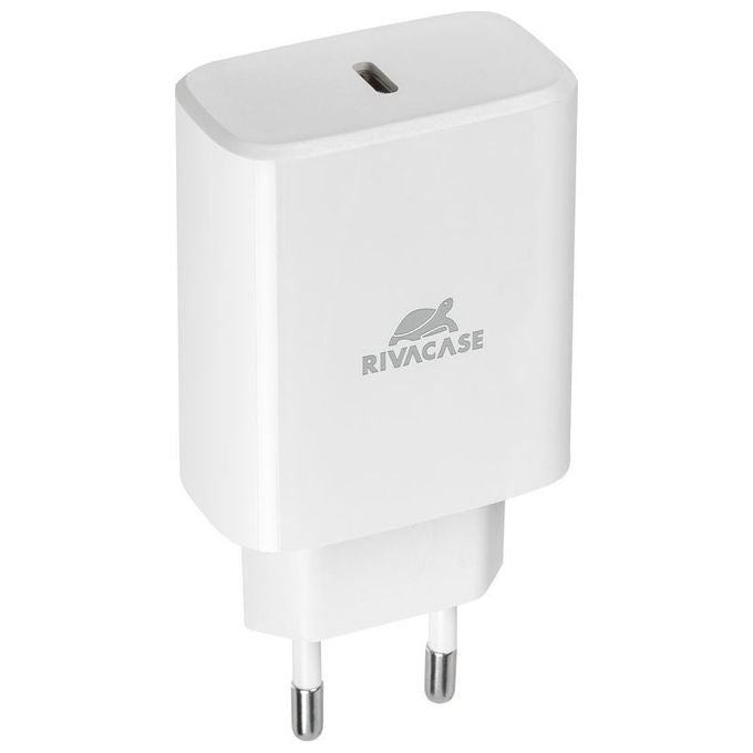 Rivacase PS4193 Caricatore da Muro 30W USB-C Power Delivery 3.0 PPS Ricarica Rapida colore Bianco