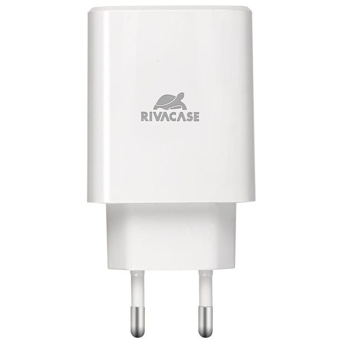 Rivacase PS4193 Caricatore da Muro 30W USB-C Power Delivery 3.0 PPS Ricarica Rapida colore Bianco