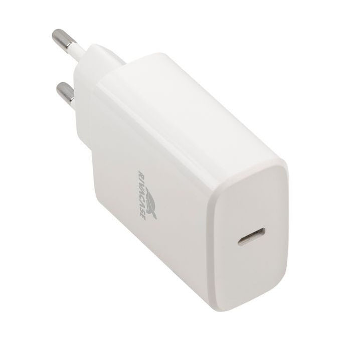 Rivacase PS4193 Caricatore da Muro 30W USB-C Power Delivery 3.0 PPS Ricarica Rapida colore Bianco