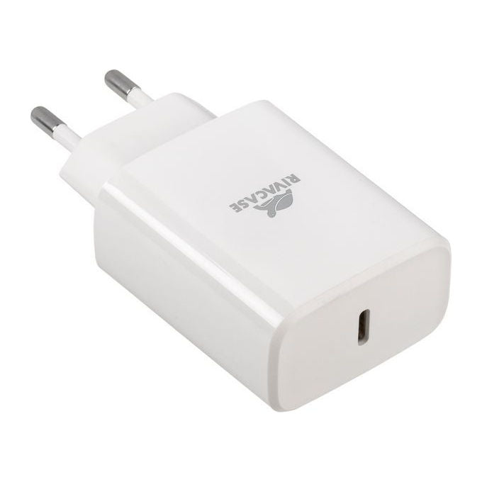 Rivacase PS4193 Caricatore da Muro 30W USB-C Power Delivery 3.0 PPS Ricarica Rapida colore Bianco