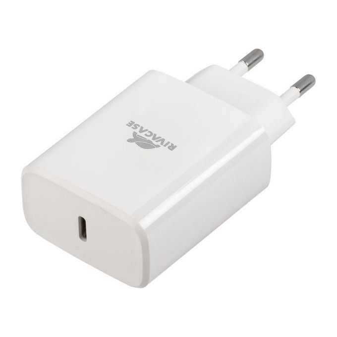 Rivacase PS4193 Caricatore da Muro 30W USB-C Power Delivery 3.0 PPS Ricarica Rapida colore Bianco