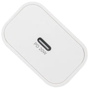 Rivacase PS4101 W00 Caricatore da muro USB-C 20W Power Delivery 3.0 QC 3.0 spina EU colore Bianco