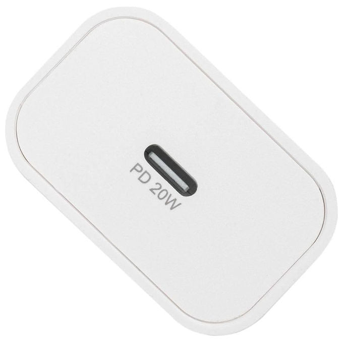 Rivacase PS4101 W00 Caricatore da muro USB-C 20W Power Delivery 3.0 QC 3.0 spina EU colore Bianco