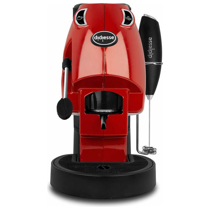 Didiesse NEWBABYRED New Baby Frog Macchina da caffe' a Cialde ESE 44mm 1,3 L 15 bar 650 W con Frullino e Acqua Calda colore Rosso