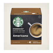 Starbucks House Blend Capsule Caffe' Americano Compatibili Nescafe Dolce Gusto 12 pz 100% Arabica Tostatura Media
