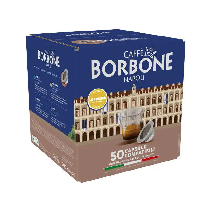 Borbone Miscela Suprema Capsule Caffe' Compatibili Bialetti 50 capsule