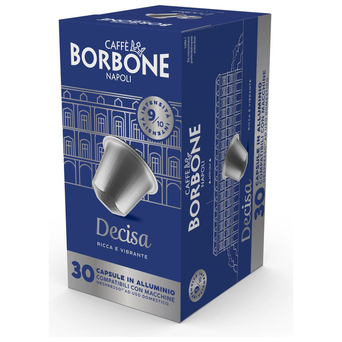 Borbone REBDECISA3X30N Capsule Caffe' Compatibili Nespresso Miscela Decisa 30 pz Alluminio