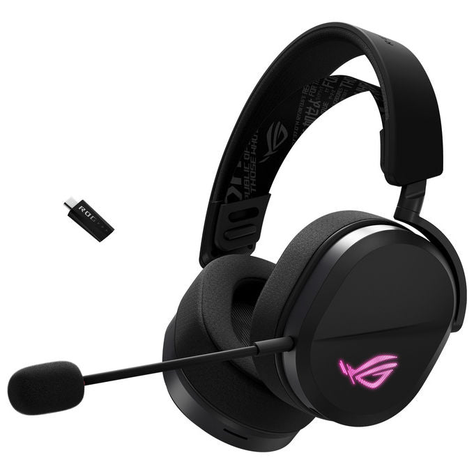 Asus 90YH0410-BHUA00 ROG Pelta Cuffie Gaming Wireless Tri-mode 2.4 GHz Bluetooth USB-C driver 50 mm Titanio colore Nero