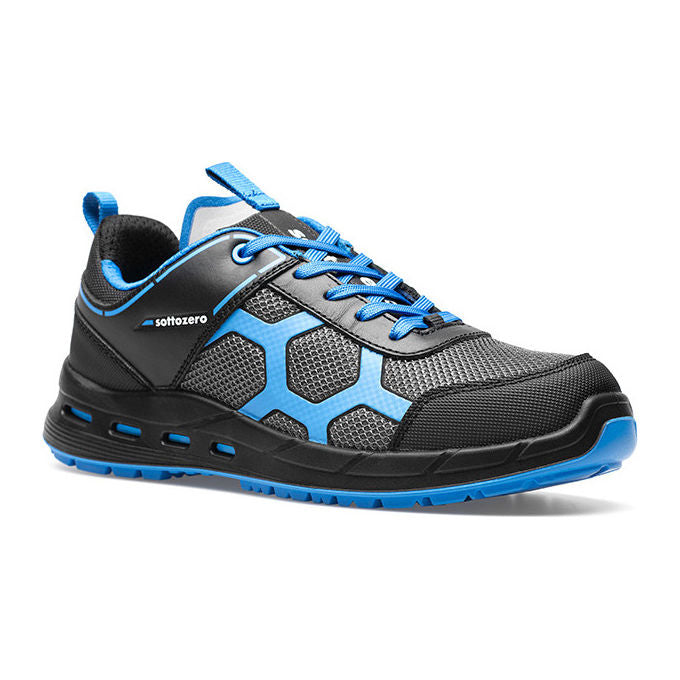 Sottozero SZ100B-45 UFO Scarpe Antinfortunistiche S1PS ESD Puntale Fibra di Vetro Suola PU colore Blu