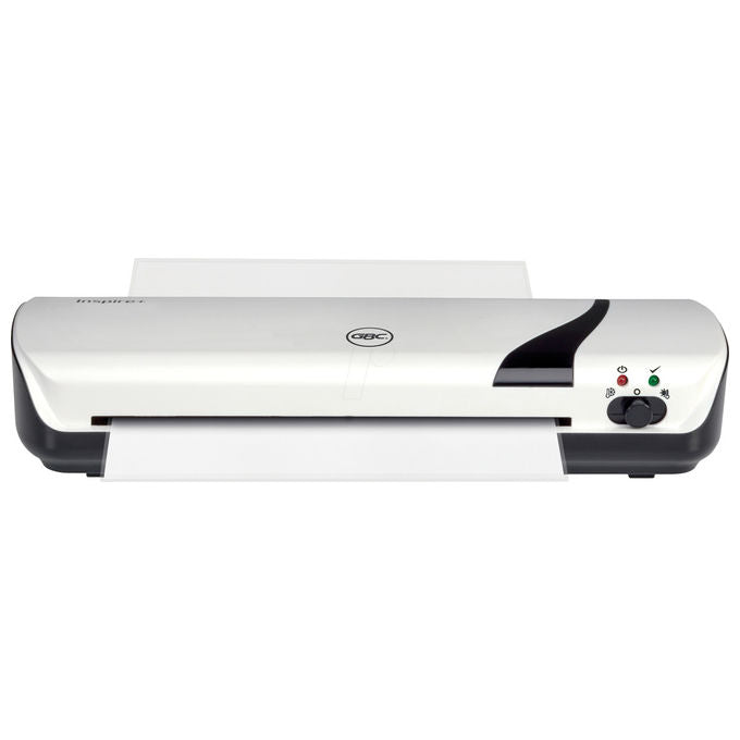 GBC 4410031 Inspire+ Plastificatrice A4 a Caldo e Freddo Riscaldamento 4 min Antinceppamento colore Bianco