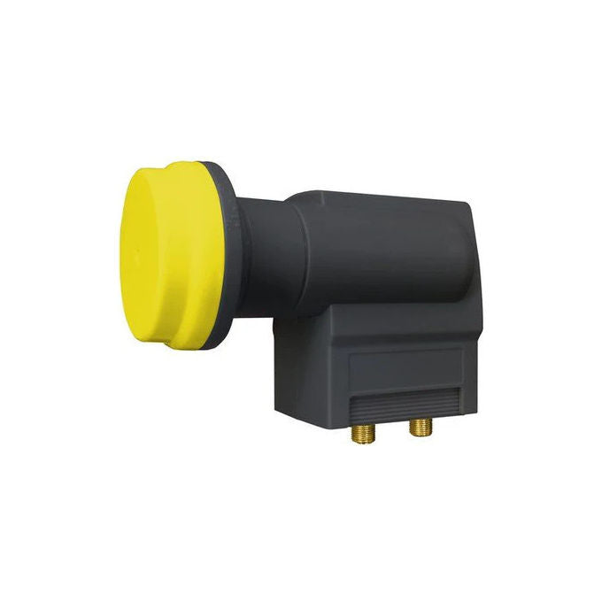 Iddigital LNB 1170 DCSS Illuminatore LNB Ku-band Compatibile DCSS Ricezione Satellitare HD colore Grigio Giallo