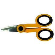Vigor Forbice da elettricista Ergo lama microdentata in acciaio inox rivestimento Titanio tagliacavo 3,5 mm colore Titanio