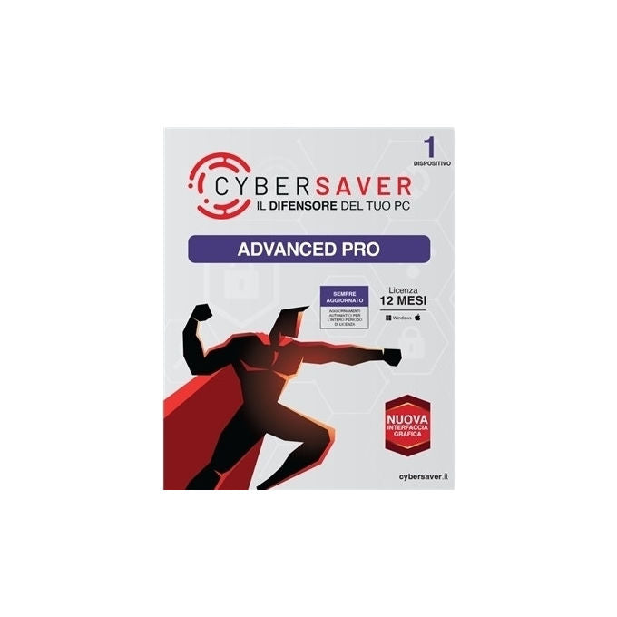 Cybersaver CSAPRO12PR1 Advanced Pro Software Antivirus 1 PC Licenza Box con codice PIN