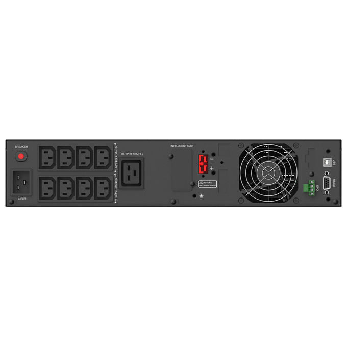 Conceptronic ZEUS51E3K UPS Gruppo di Continuita' Doppia Conversione Online 3000 VA 3000 W 9 Prese AC Onda Sinusoidale Pura Display LCD colore Nero