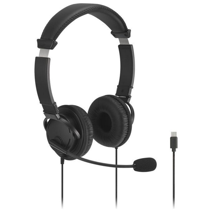 Kensington K97464WW EQ Cuffie USB-C Over-Ear con Microfono Controllo Volume Cavo 2 m colore Nero
