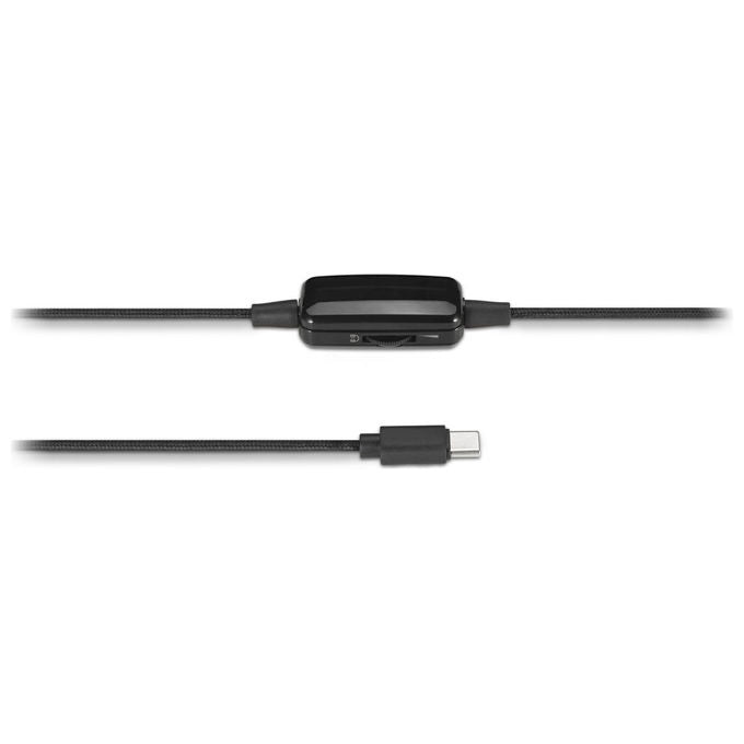 Kensington K97464WW EQ Cuffie USB-C Over-Ear con Microfono Controllo Volume Cavo 2 m colore Nero