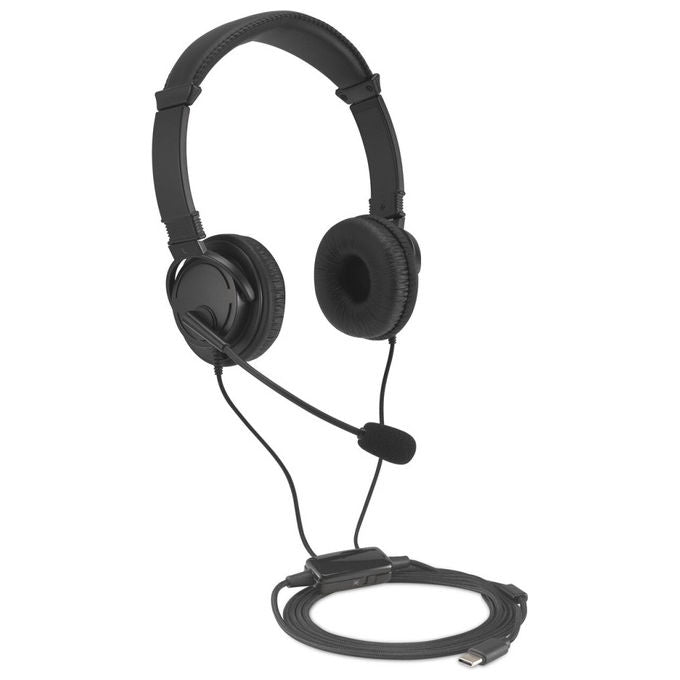 Kensington K97464WW EQ Cuffie USB-C Over-Ear con Microfono Controllo Volume Cavo 2 m colore Nero