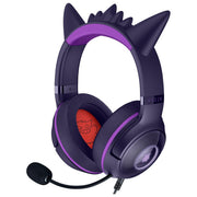 Razer RZ04-04730300-R3M1 Kraken Kitty V2 Pokémon Gengar Cuffie Gaming Over-Ear USB Driver TriForce 40mm Surround 7.1 RGB colore Viola