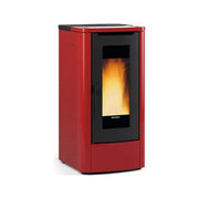 Extraflame 1295250 Teorema Plus 5.0 Evo Stufa a pellet canalizzata 12 kW 344 mc Classe A+ 27 Kg serbatoio colore Bordeaux