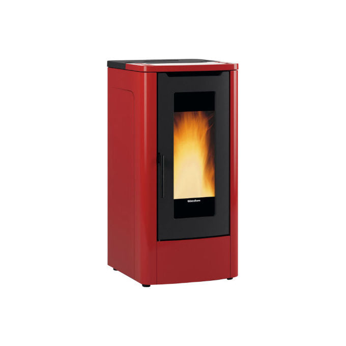 Extraflame 1295200 TEOREMA 5.0 EVO Stufa a pellet ventilata 12,0 kW 344 m³ Classe A+ 5 stelle colore Bordeaux