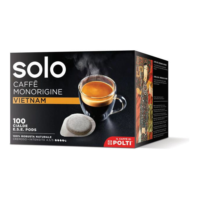 Polti BTAGD100 Solo Caffe' Cialde ESE Monorigine Vietnam 100% Robusta 7 g 100 pz