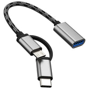 Thender 31-926 Adattatore USB C maschio 3.1 Micro USB femmina 2.0