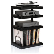 Norstone NORESSHFVWTOK Esse Hi-Fi Vinyl Mobile HiFi 4 ripiani 570x860x400 mm capacita' 90 vinili colore Rovere e Bianco