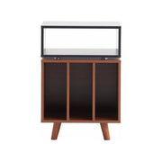 Norstone NORSTO70ABSWN Stockholm 700 Mobile Hi-Fi per Vinili e Componenti Audio Melammina colore Nero Satinato Noce