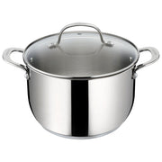 Lagostina 010282020522 Talento Lagotherm Pentola con coperchio acciaio inox 18-10 22 cm induzione gas lavastoviglie colore Acciaio inox