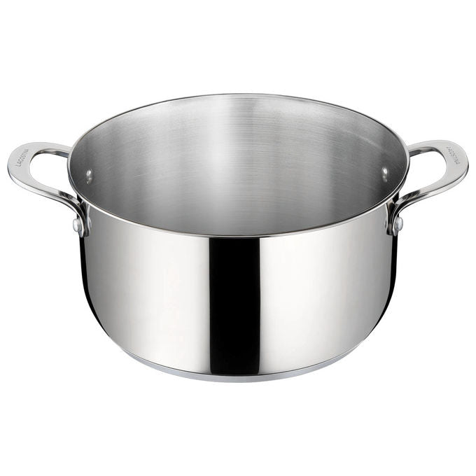 Lagostina 010282031220 Talento Casseruola Fonda 2 Maniglie Acciaio Inox 18-10 20 cm Induzione colore Acciaio Inox