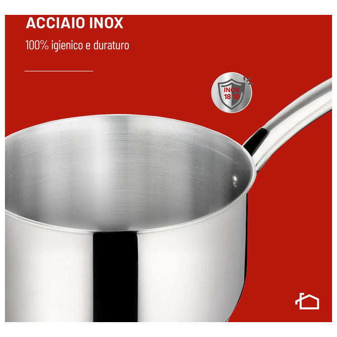 Lagostina 010282031220 Talento Casseruola Fonda 2 Maniglie Acciaio Inox 18-10 20 cm Induzione colore Acciaio Inox