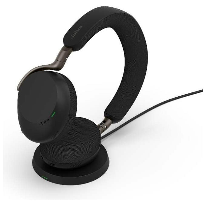 Jabra 37599-999-889 Evolve3 75 Auricolare Wireless On-Ear Bluetooth 5.3 ANC AI 22h Microsoft Teams colore Nero