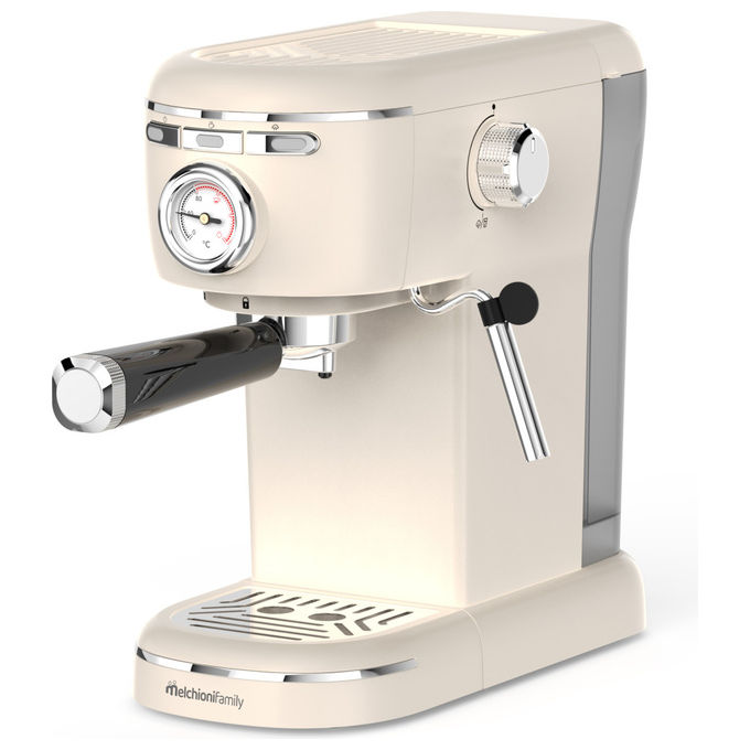 Melchioni 118320013 Aromatica Plus Macchina da caffe' 3 in 1 Serbatoio 1.2 L 15 bar 1100W Montalatte Integrato colore Rosso