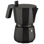 Alessi DC06-6 B Moka Caffettiera Espresso in Alluminio Pressofuso 6 Tazze 300 ml colore Nero
