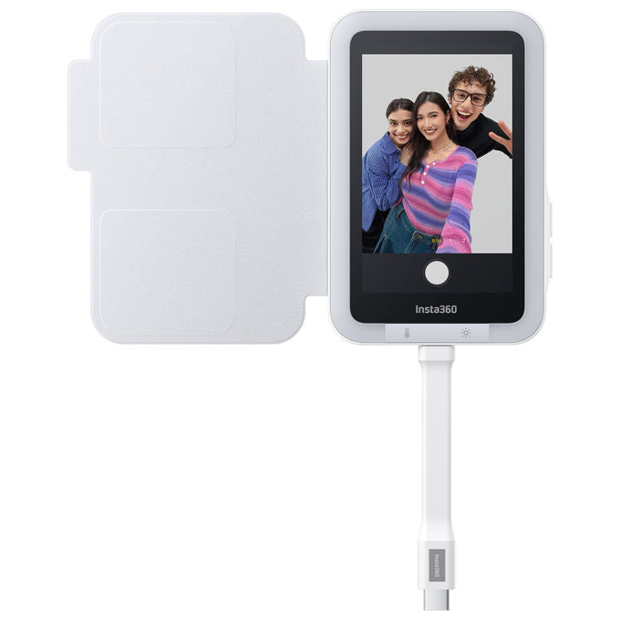 Insta360 935519 Snap Schermo Selfie Magnetico Touchscreen 3.5'' 480x800 pixel Luce LED Regolabile USB-C colore Bianco