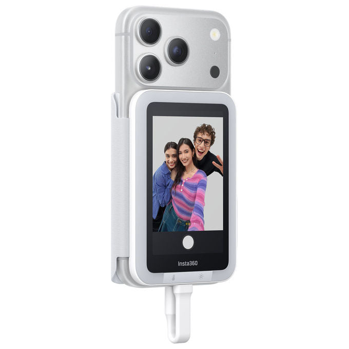 Insta360 935519 Snap Schermo Selfie Magnetico Touchscreen 3.5'' 480x800 pixel Luce LED Regolabile USB-C colore Bianco