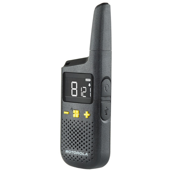 Motorola XT185 Talkabout Ricetrasmittente PMR446 16 canali 8000 m IP54 24h autonomia 2 pz colore Nero