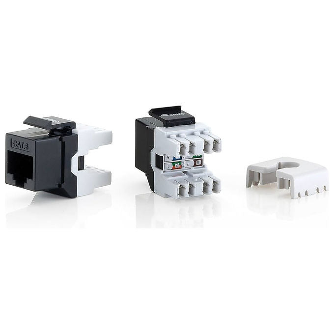 Equip 769216 Keystone Jack Cat 6 non schermato LSA contatti placcati oro 8 pezzi colore Bianco