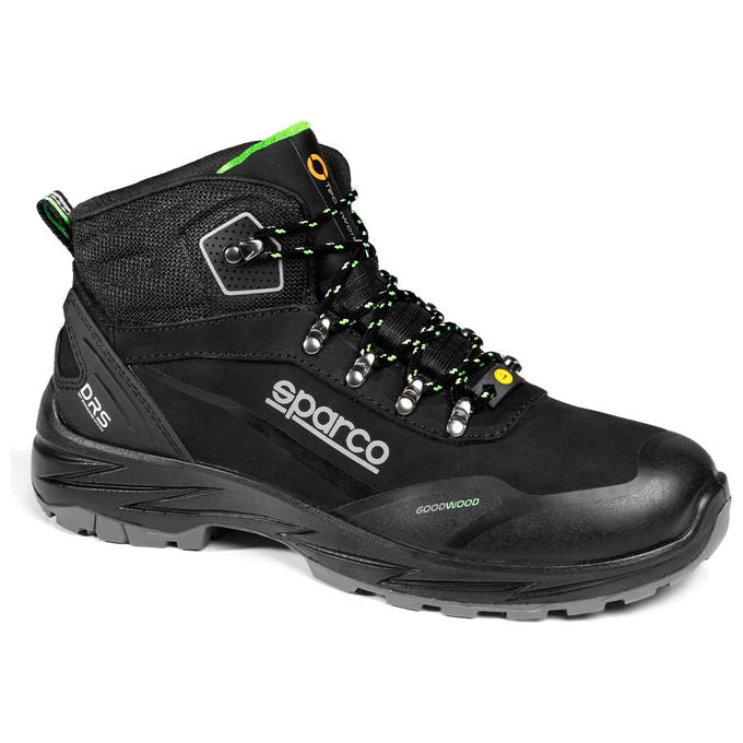Sparco BTB001 Goodwood Dell Scarpe Antinfortunistiche S7S ESD SR FO HRO CI HI SC Puntale in Fibra di Vetro Impermeabile DRS colore Nero
