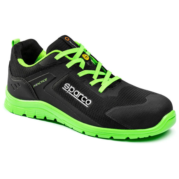Sparco BTB0047 Practice Advanced Rinus Scarpe Antinfortunistiche S1PS SR FO SC Metal Free ESD Puntale in Vetroresina Tomaia Traspirante colore Nero