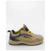 Sparco 07539 Indy Colton Scarpa di Sicurezza S1P ESD EN ISO 20345:2022 Puntale Fibra di Vetro Suola FlexGrip+ colore Marrone Giallo