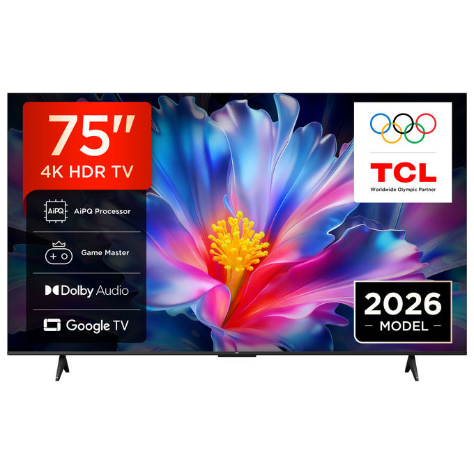 TCL 75P6L TV 75'' 4K Google TV colore Nero