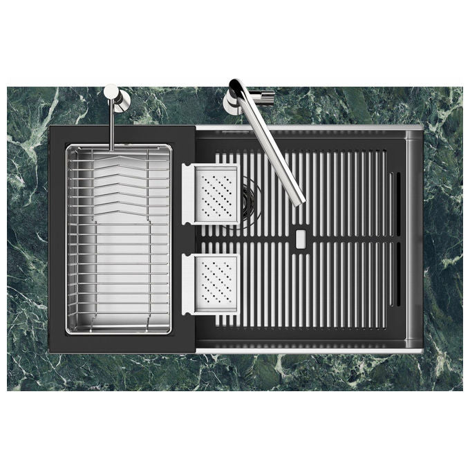 Foster 1257850 Quadra EVO lavello ad incasso Rettangolare Acciaio inox colore Acciaio inox