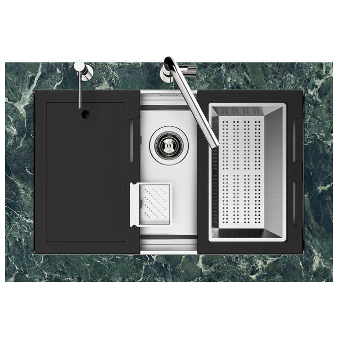 Foster 1257850 Quadra EVO lavello ad incasso Rettangolare Acciaio inox colore Acciaio inox