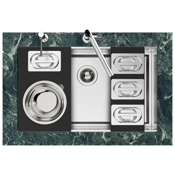 Foster 1257850 Quadra EVO lavello ad incasso Rettangolare Acciaio inox colore Acciaio inox