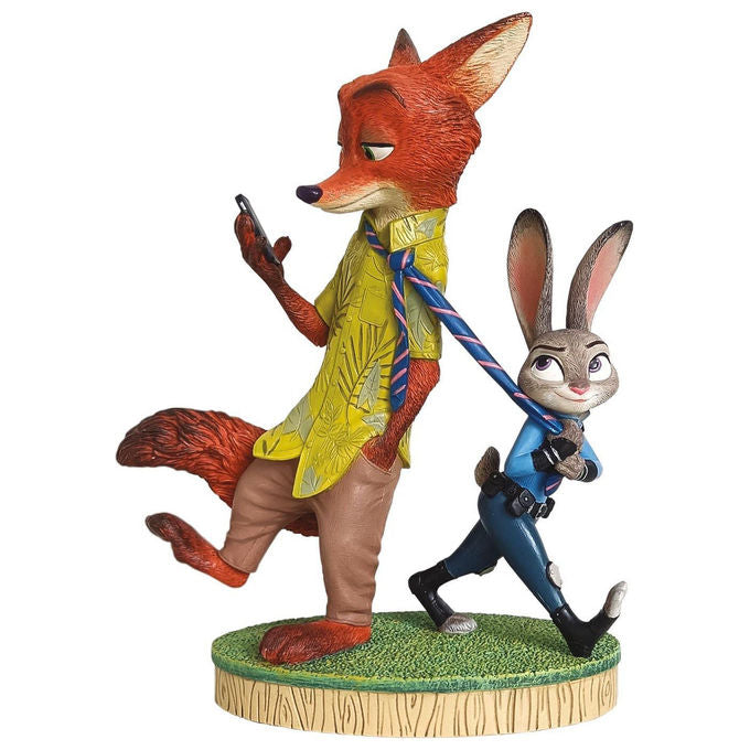 Enesco Disney Showcase 6013851 Statuetta Nick e Judy Zootopia resina dipinta a mano colore multicolore
