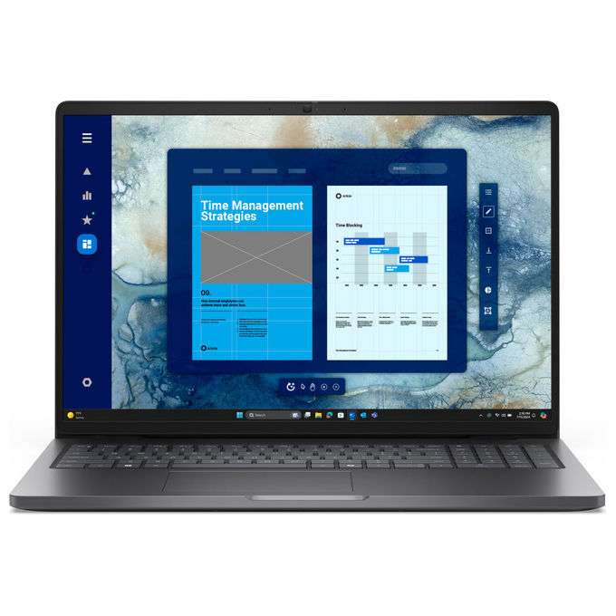 Dell PC16250 Notebook Intel Core Ultra 5 16GB 512GB SSD Windows 11 Pro 16 pollici Nero