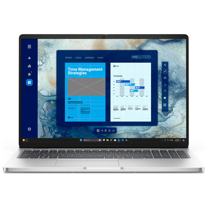 Dell PC16250 Notebook Intel Core Ultra 7 32GB RAM 1TB SSD Windows 11 Pro colore Platino